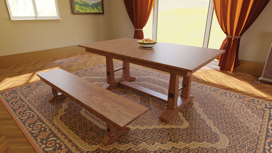 Carla Elizabeth Double Pedestal Table