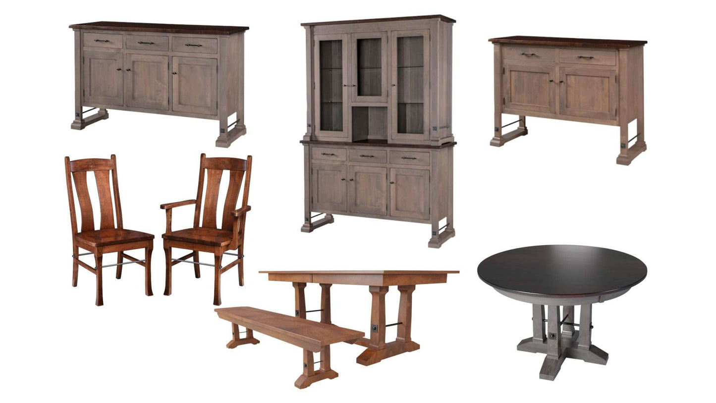 Carla Elizabeth Double Pedestal Table