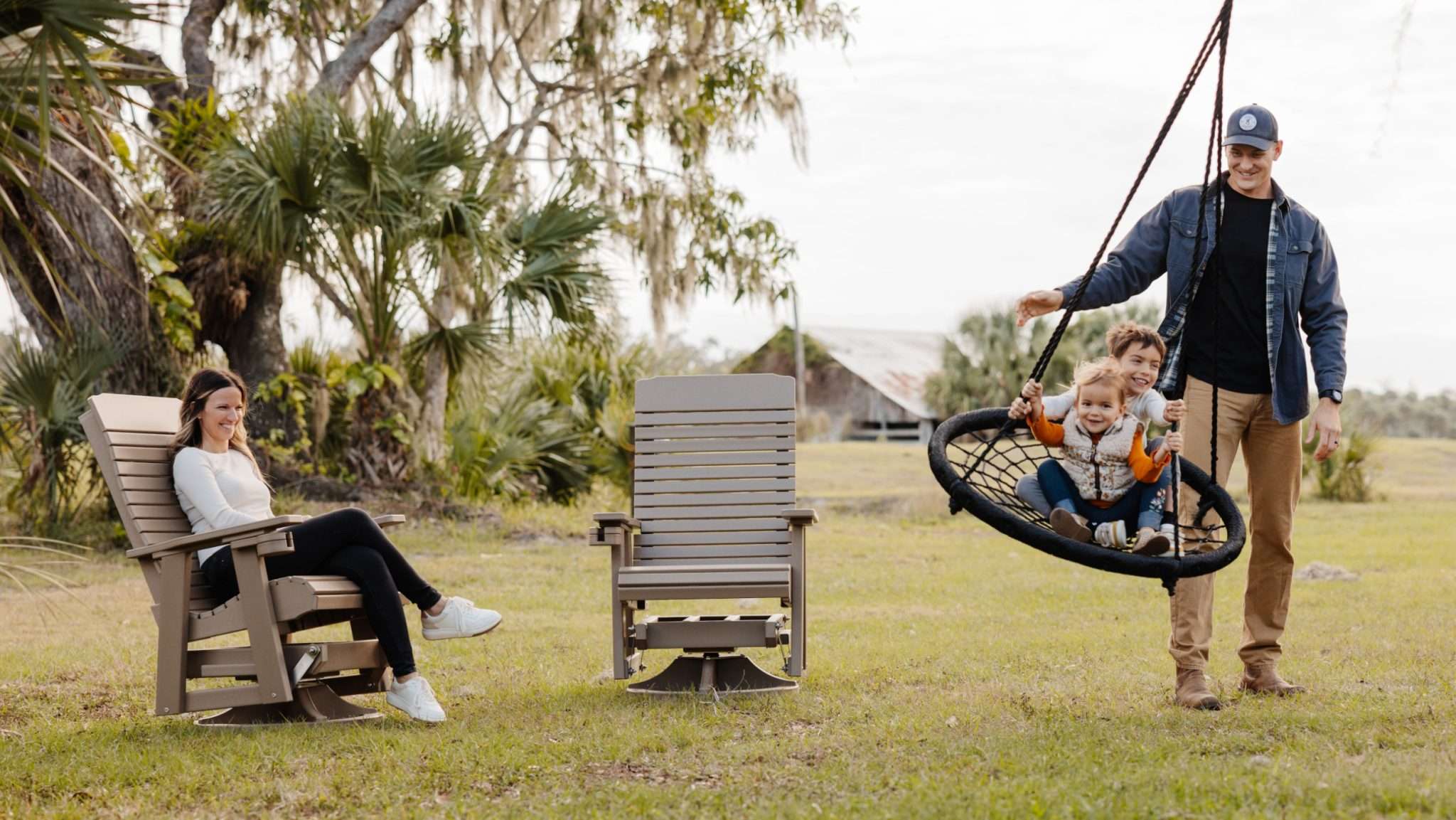 Classic Sipper Swivel Glider The Oak Country Peddler