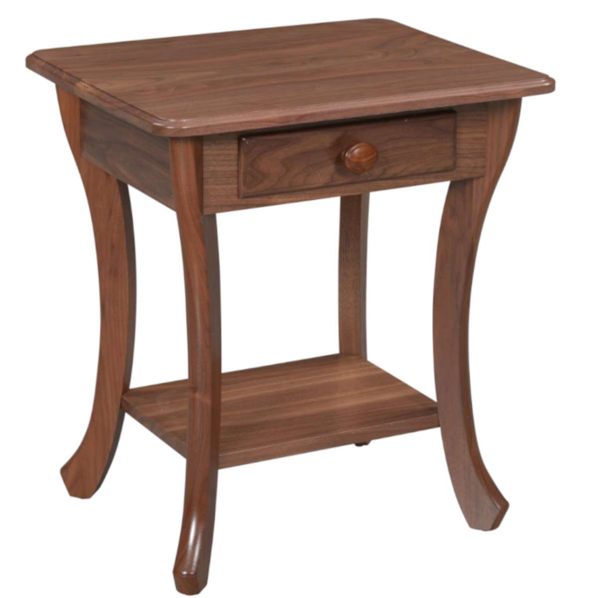 Curved Leg End Table