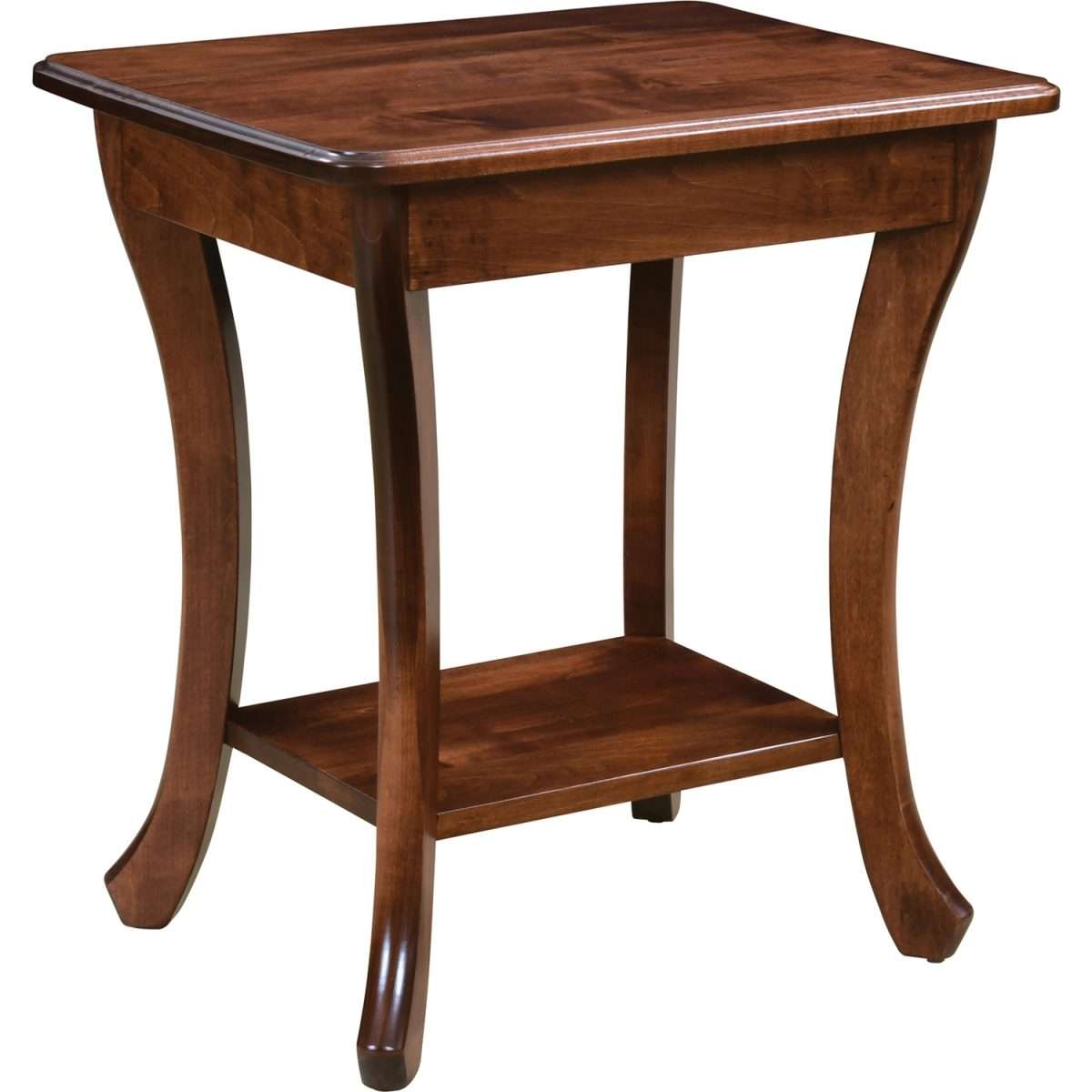 Curved Leg End Table