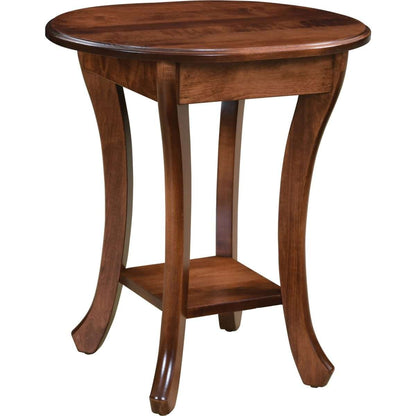 Curved Leg End Table