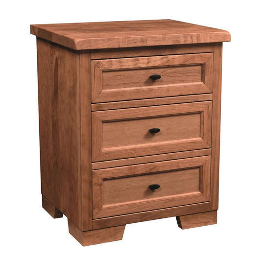 Farmhouse 3 Drawer Nightstand