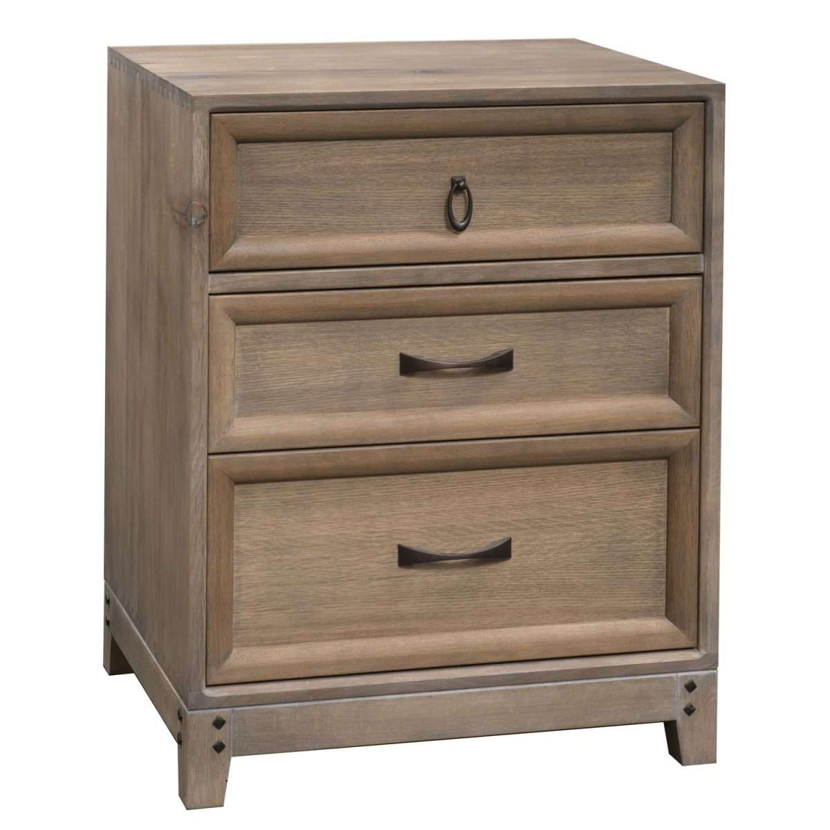 Glendale 3 Drawer Nightstand