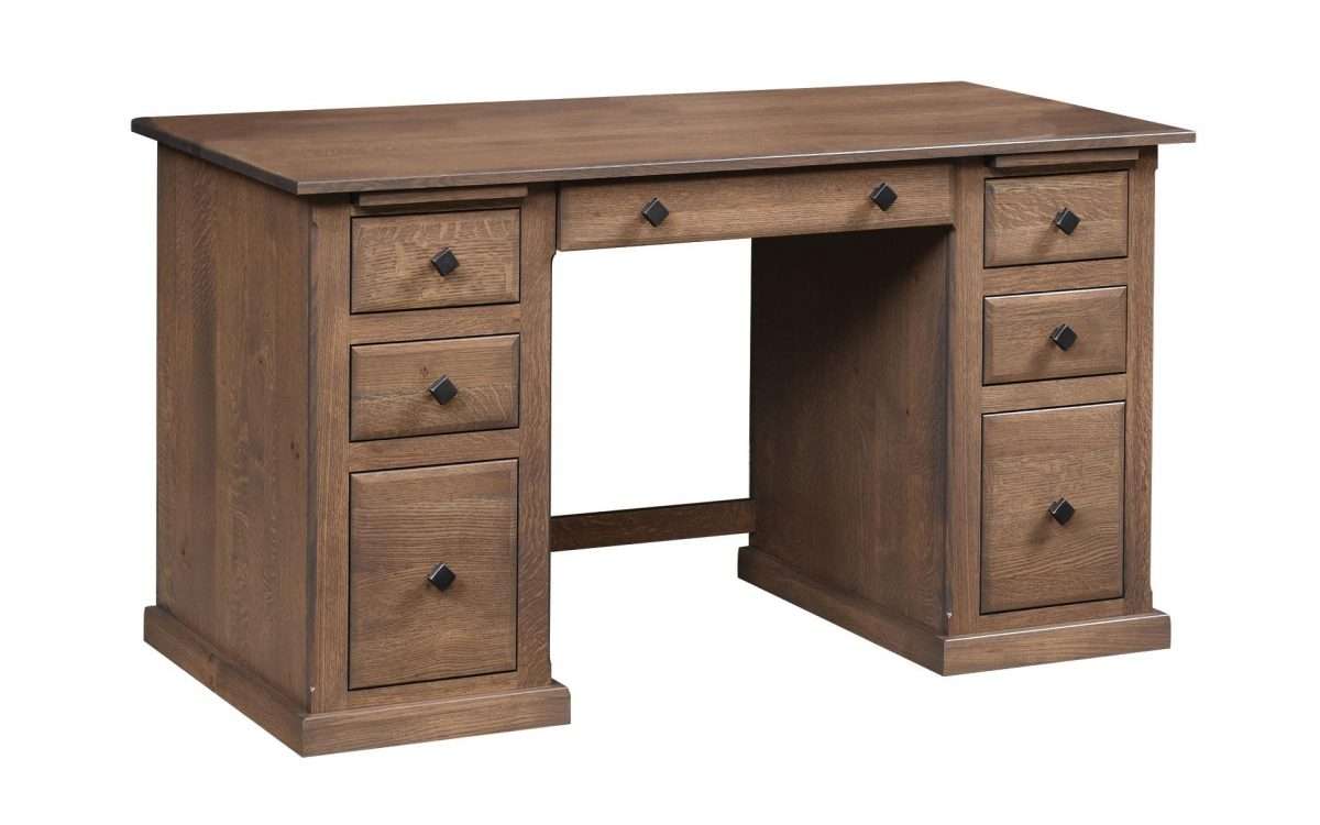 Salem Double Pedestal Credenza Desk