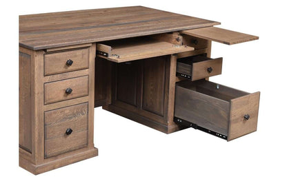 Salem Double Pedestal Credenza Desk