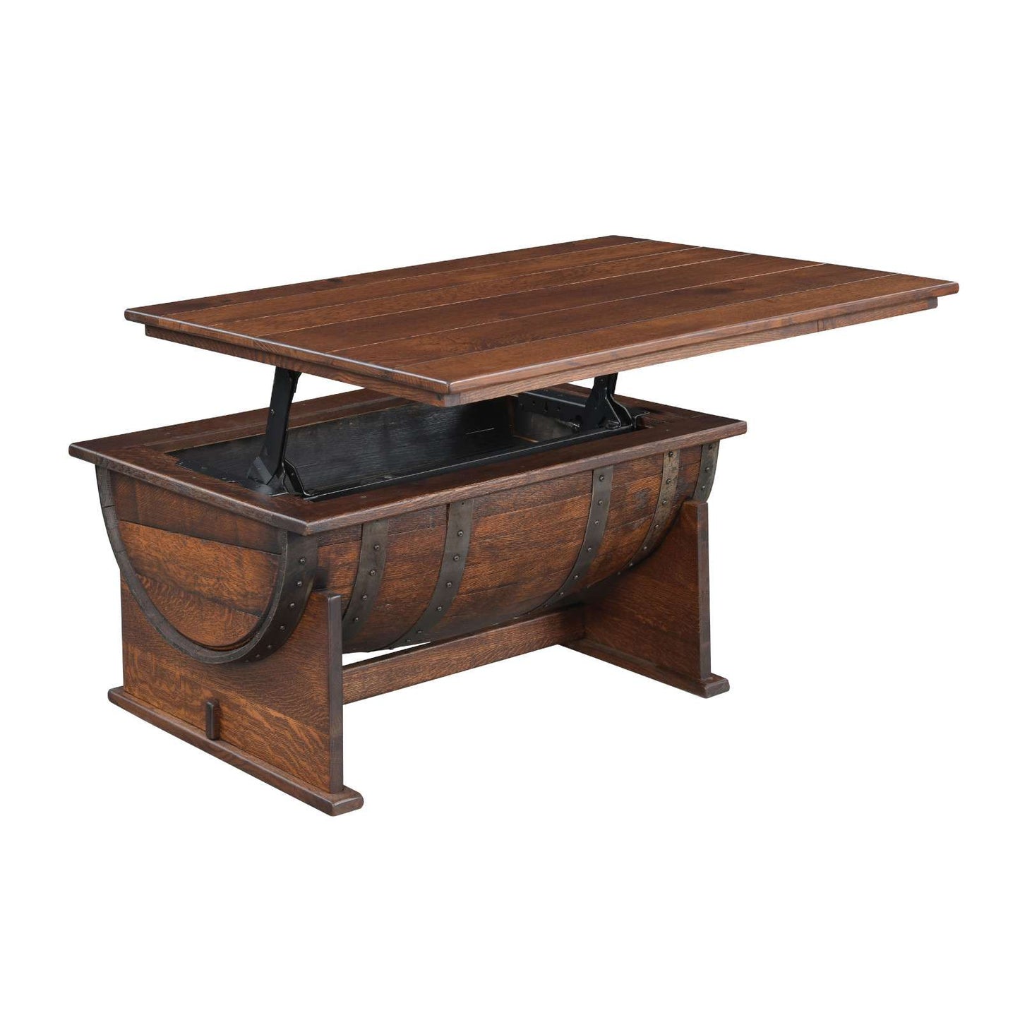 Deluxe Whiskey Barrel Coffee Table