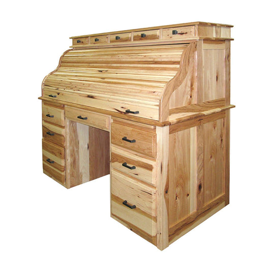Deluxe Double Pedestal Rolltop Desk