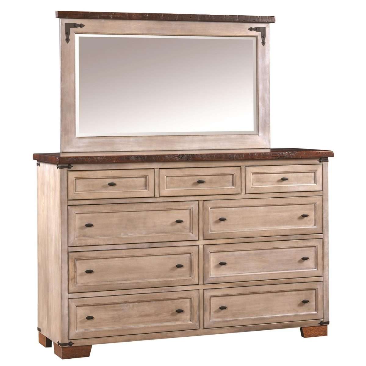 Farmhouse Heritage Tall Dresser w/ Mirror