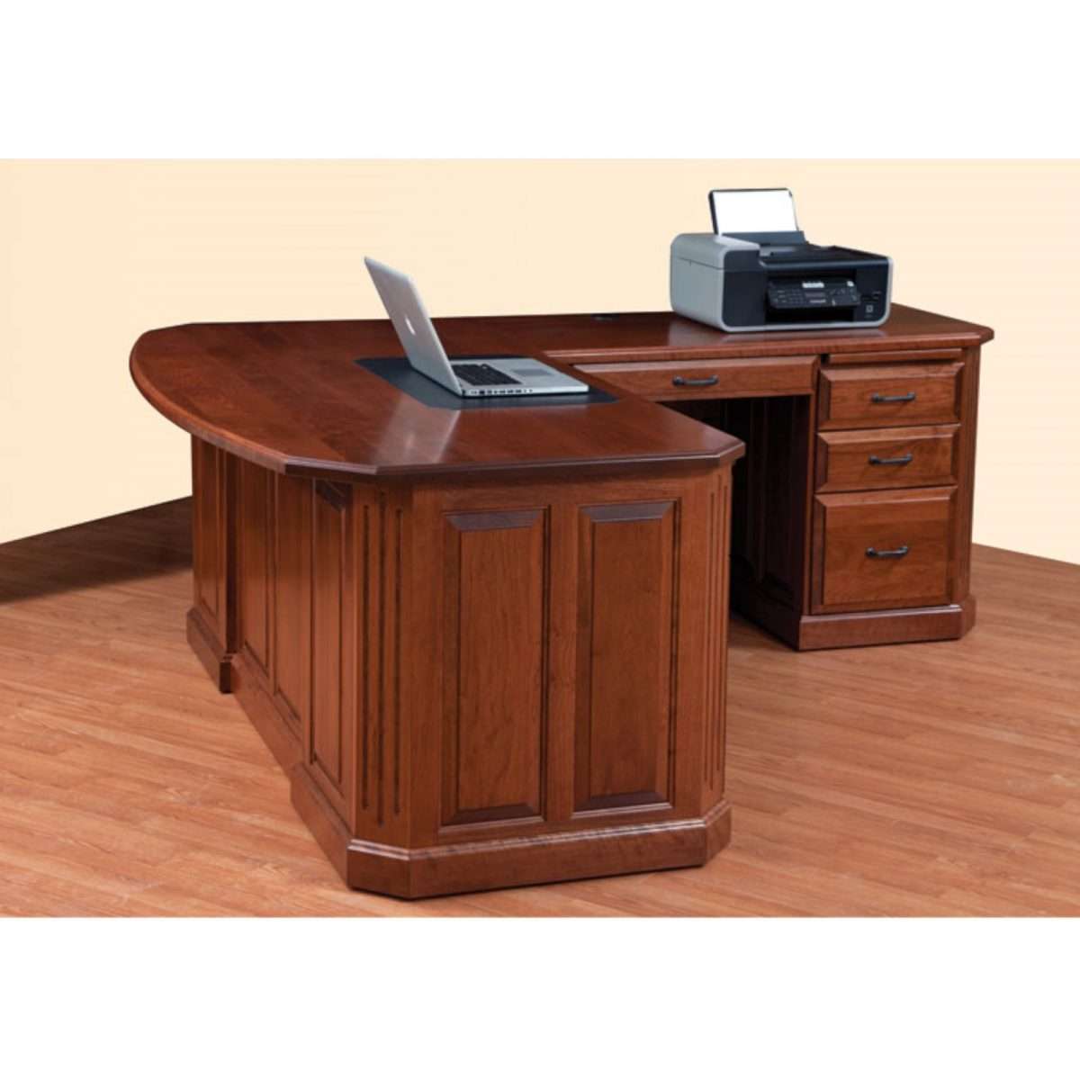 Fifth Avenue Executive L-Desk with Hutch