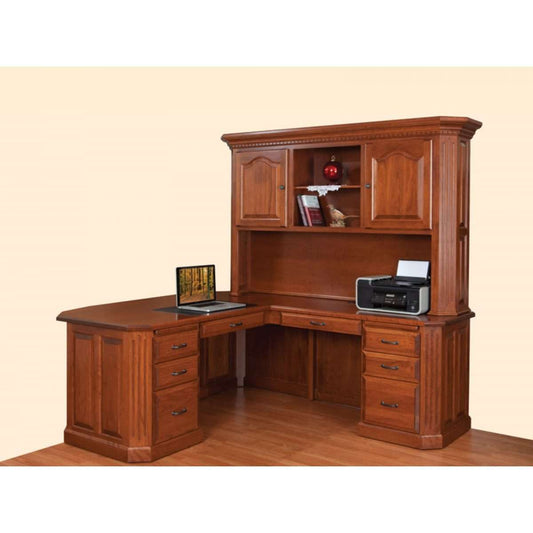 Fifth Avenue Executive L-Desk with Hutch