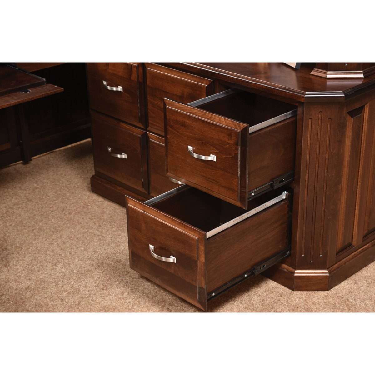 Fifth Avenue Executive L-Desk with Hutch