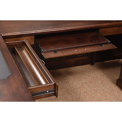 Fifth Avenue Executive L-Desk with Hutch