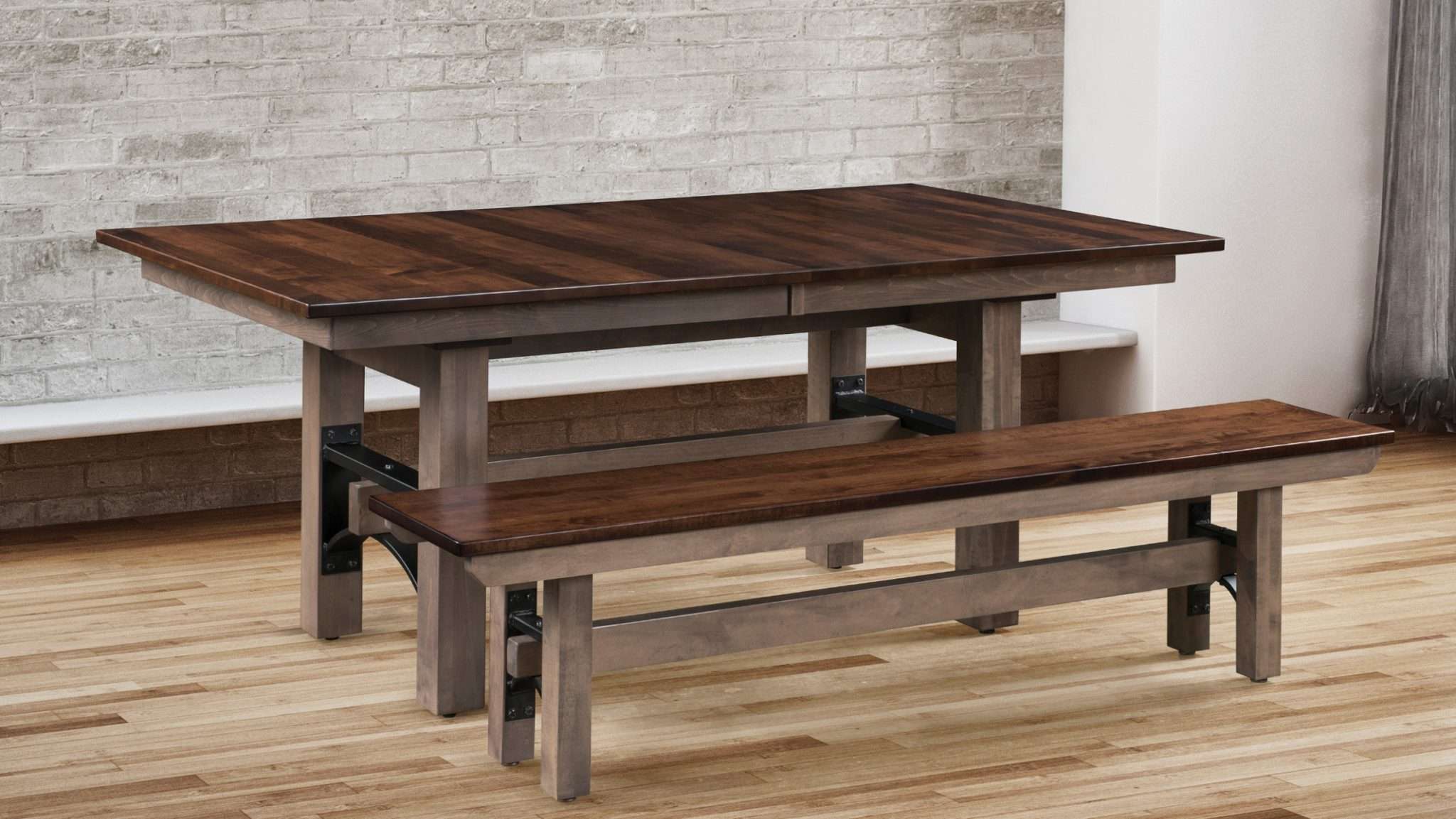 Frontier Double Pedestal Table