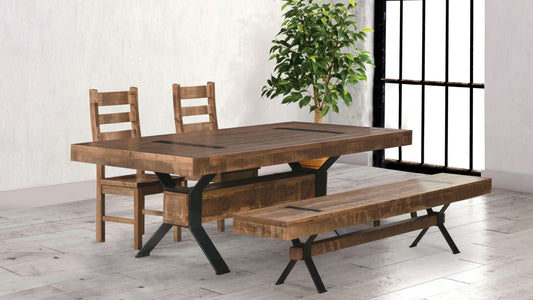 Hudson Falls Sawmarks Table