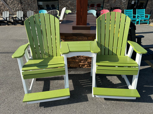 Amish Poly Lumber Tete-a-Tete Chair Set