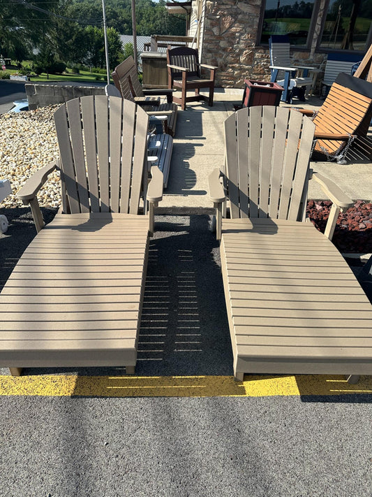 Weatherwood Adirondack Chaise Lounge Set – 2 Piece