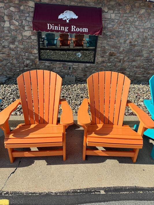 Poly Lumber Adirondack Chair ORANGE