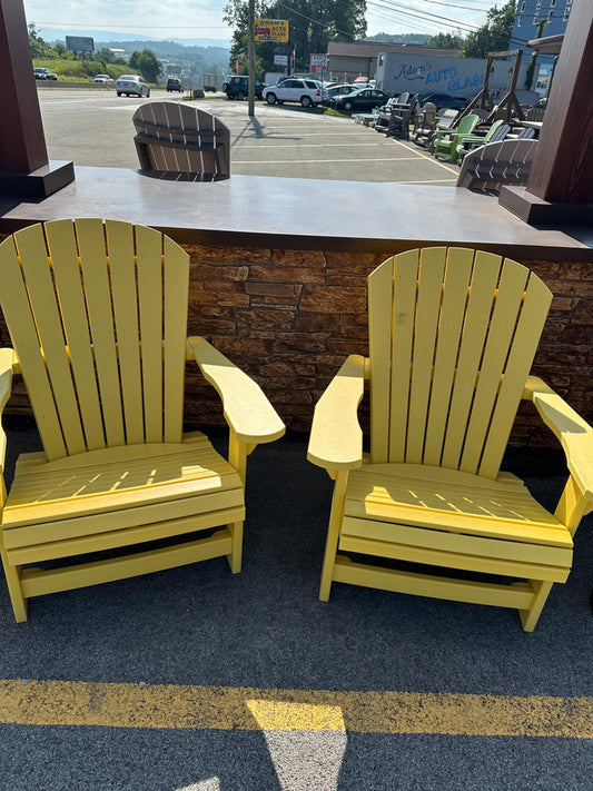 Poly Lumber Adirondack Chair YELLOW