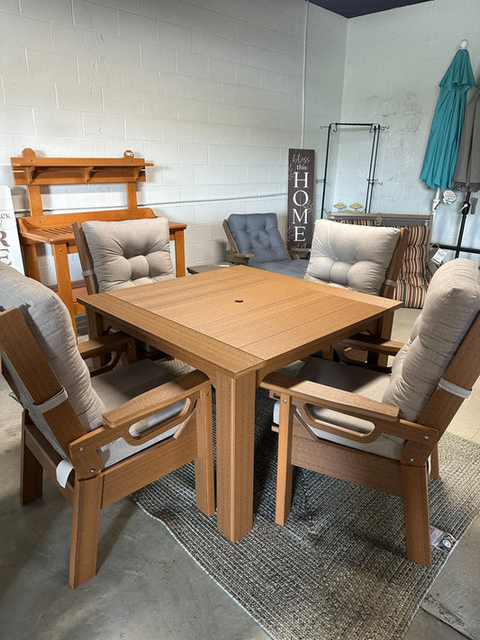 5pc. Siesta Outdoor Dining Set – Antique Mahogany