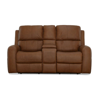 Linden Power Reclining Loveseat w/Console