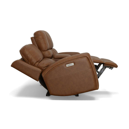 Linden Power Reclining Loveseat w/Console