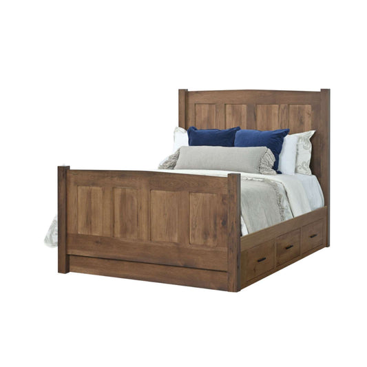 Elizabeth Lockwood Panel Bed w/Drawers to the Floor