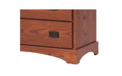 Old English Mission Chest of Drawers with Door