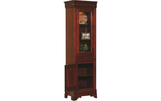 Louis Phillipe 23" Murphy Wall Bed Bookcase w/Door