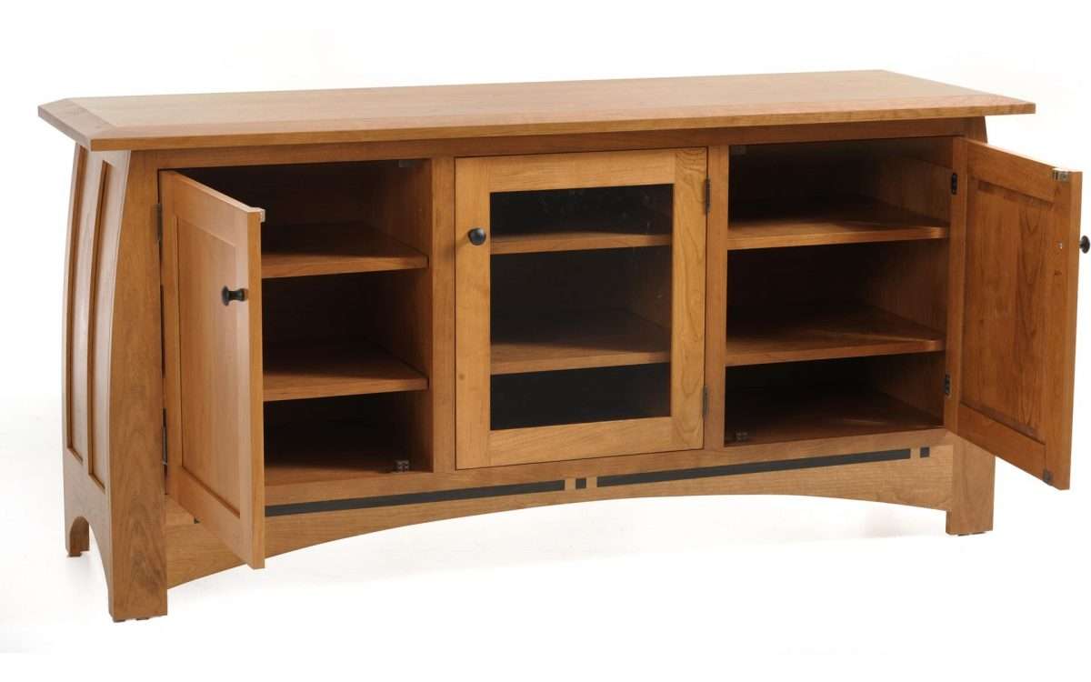 Vineyard TV Entertainment Center with Mirror