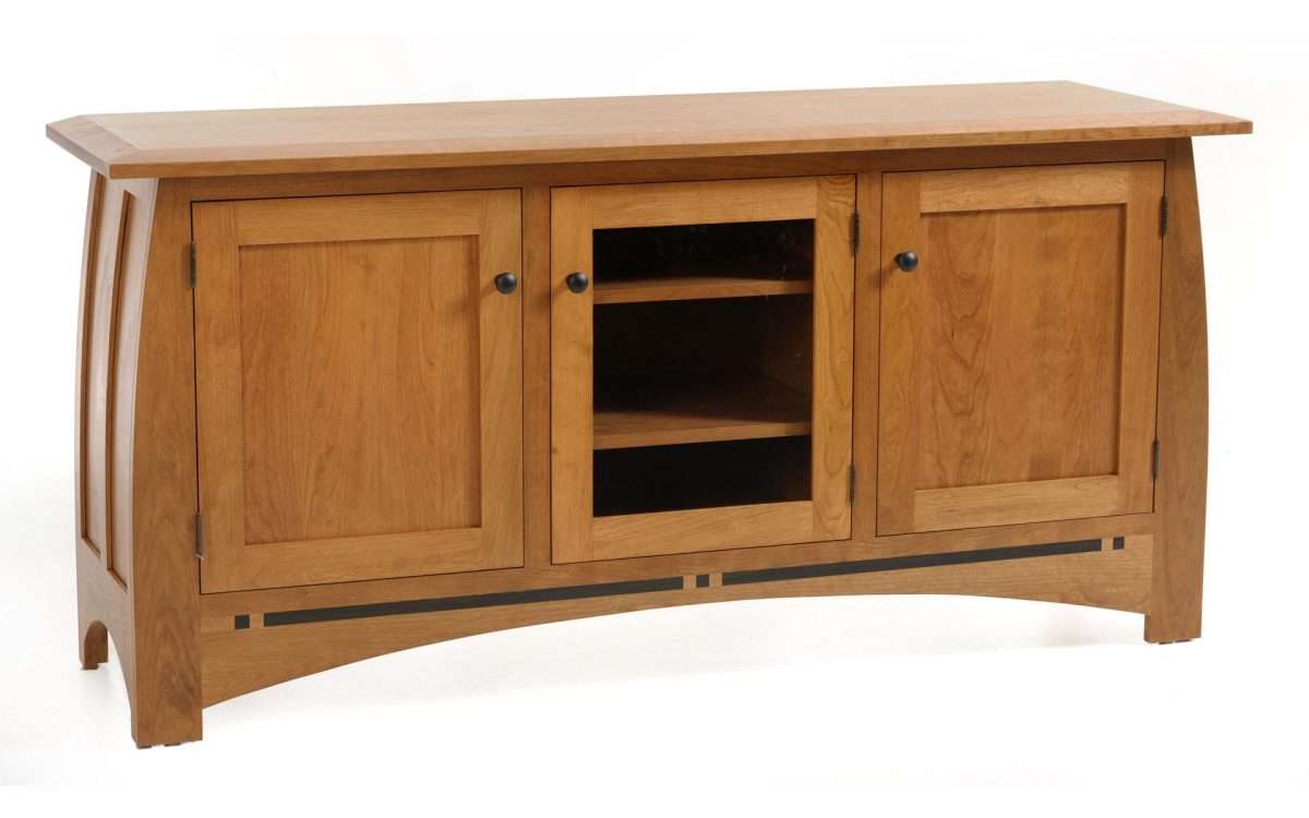 Vineyard TV Entertainment Center with Mirror