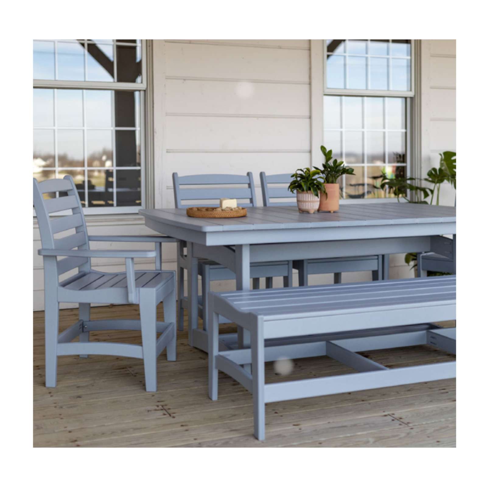 Poly Outdoor Meadow Dining Collection The Oak Country Peddler