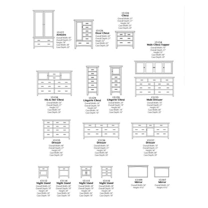 Choices Dowel Dresser w/ Mirror