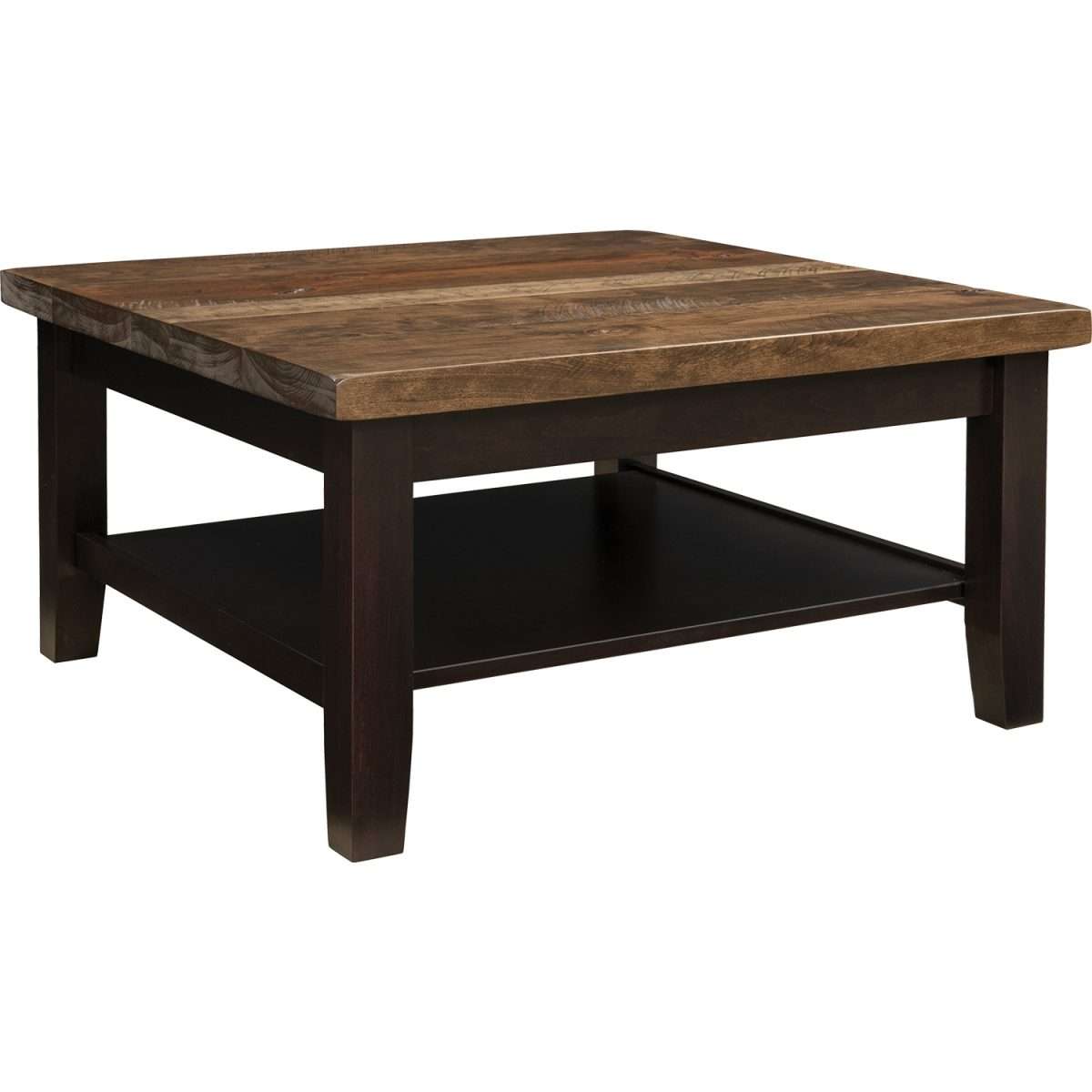 Plank Contemporary Square Coffee Table