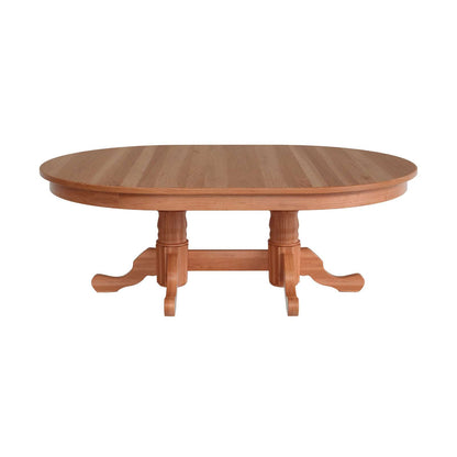 Traditional Reeded Double Pedestal Table