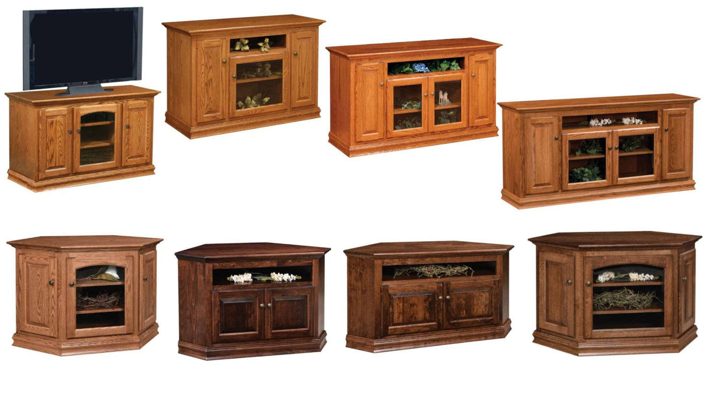 Traditional 54" Corner TV Stand