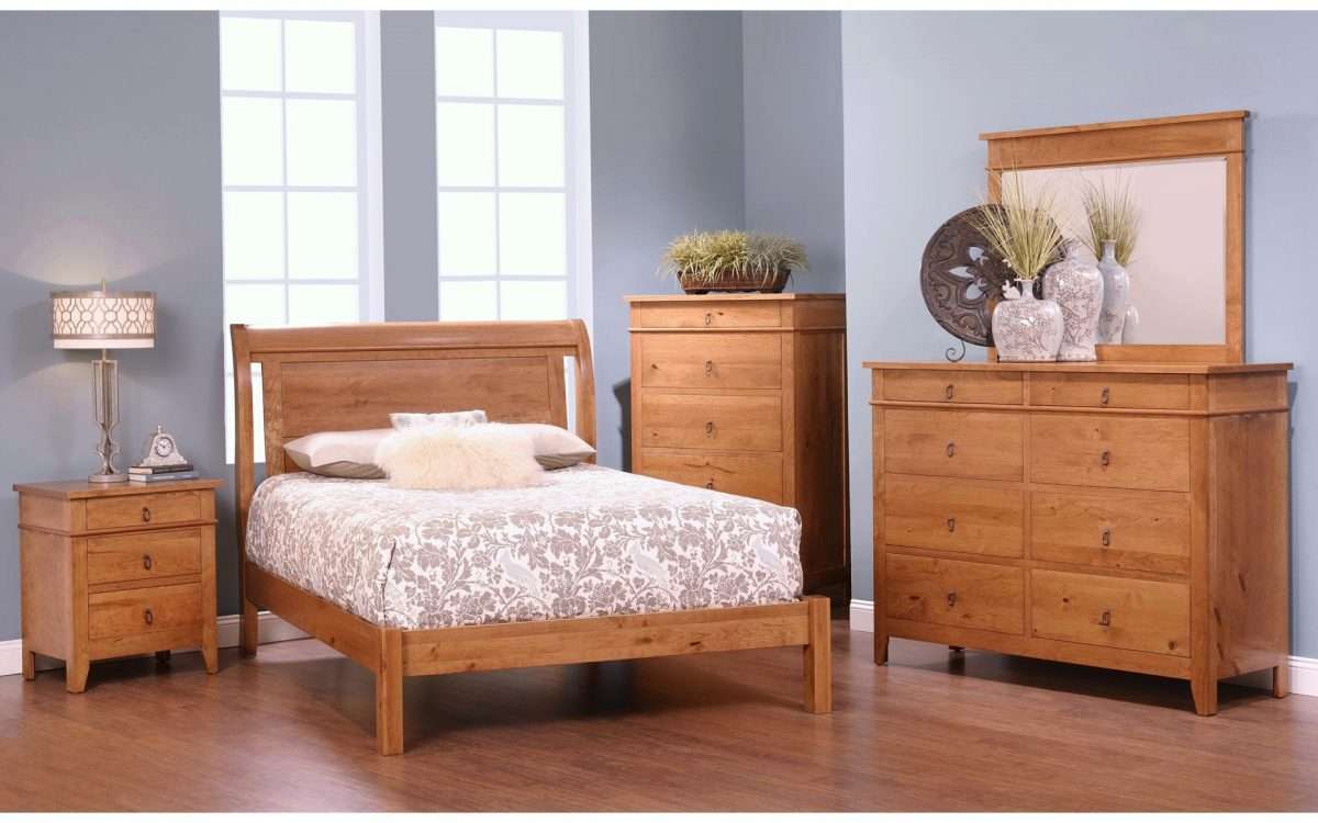 Tucson Sleigh Bed w/Low Footboard