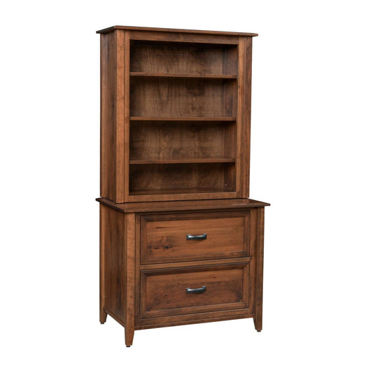 Ventura Lateral File Cabinet w/Bookcase Top