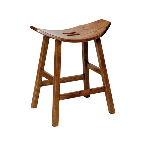 Mission Stationary Saddle Bar Stool