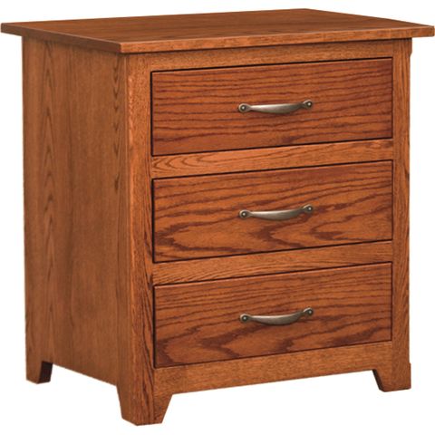 Shaker 3 Drawer Nightstand