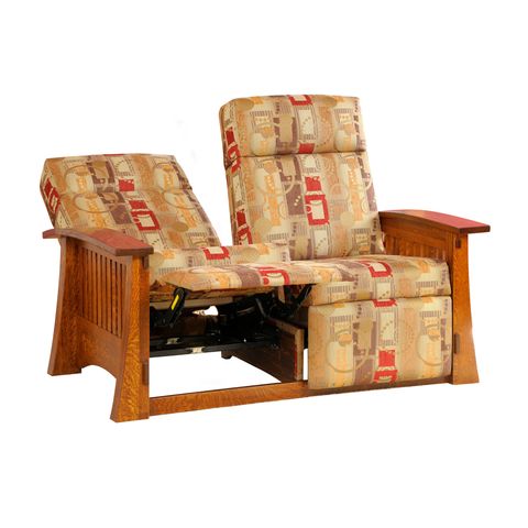 Craftsman Mission Wallhugger Loveseat Recliner