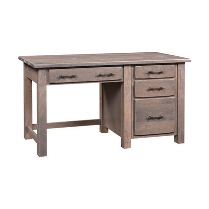 Barn Floor Single Pedestal Desk