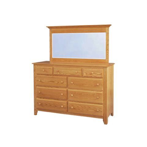 Shaker Mule Dresser & Landscape Mirror