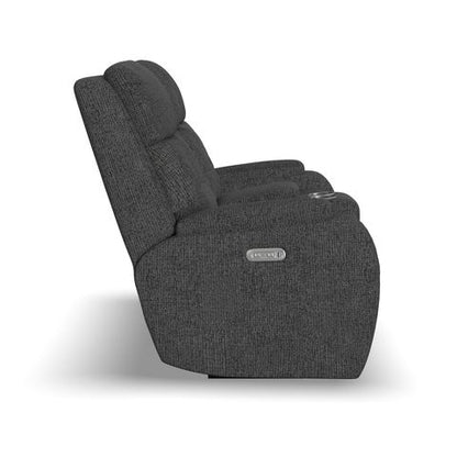 Strait Reclining Loveseat w/Console