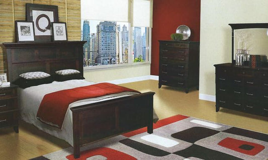 Plymouth Splayed Dresser & Mirror