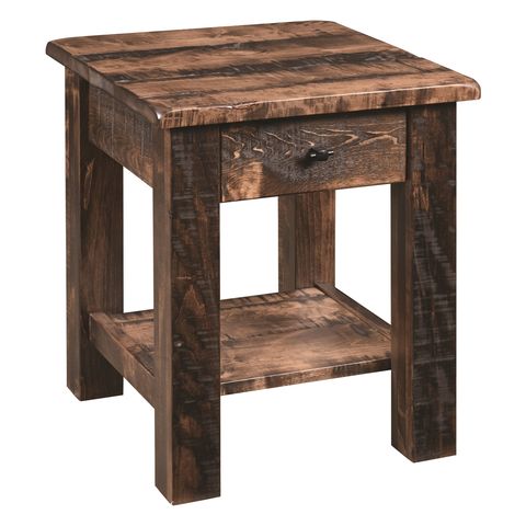 Barn Floor Mission End Table