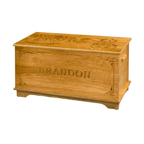 Shaker Toy Box w/Name & Border