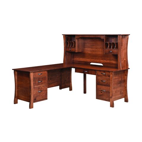 Kapernaum Corner Desk & Tall Hutch