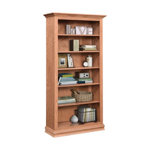 Traditional 36" Open Bookcase