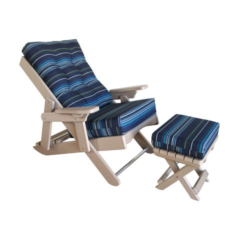 Caribbean Folding Chair & Footstool